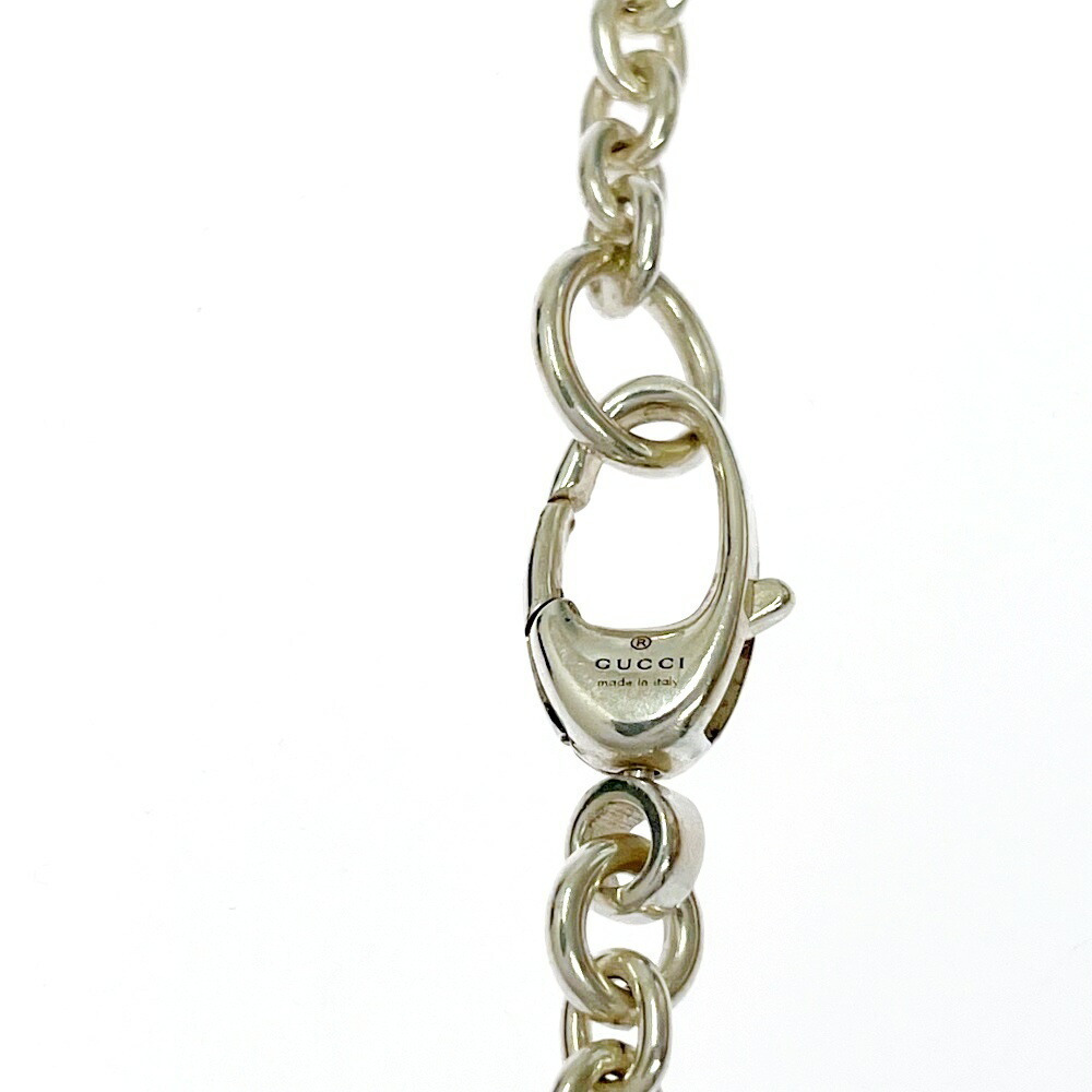 Gucci Silver Interlocking Double Gg Necklace - image 6